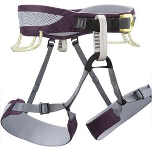 BLACK DIAMOND WOMEN’S CLIMBING HARNESS, SIZE S.